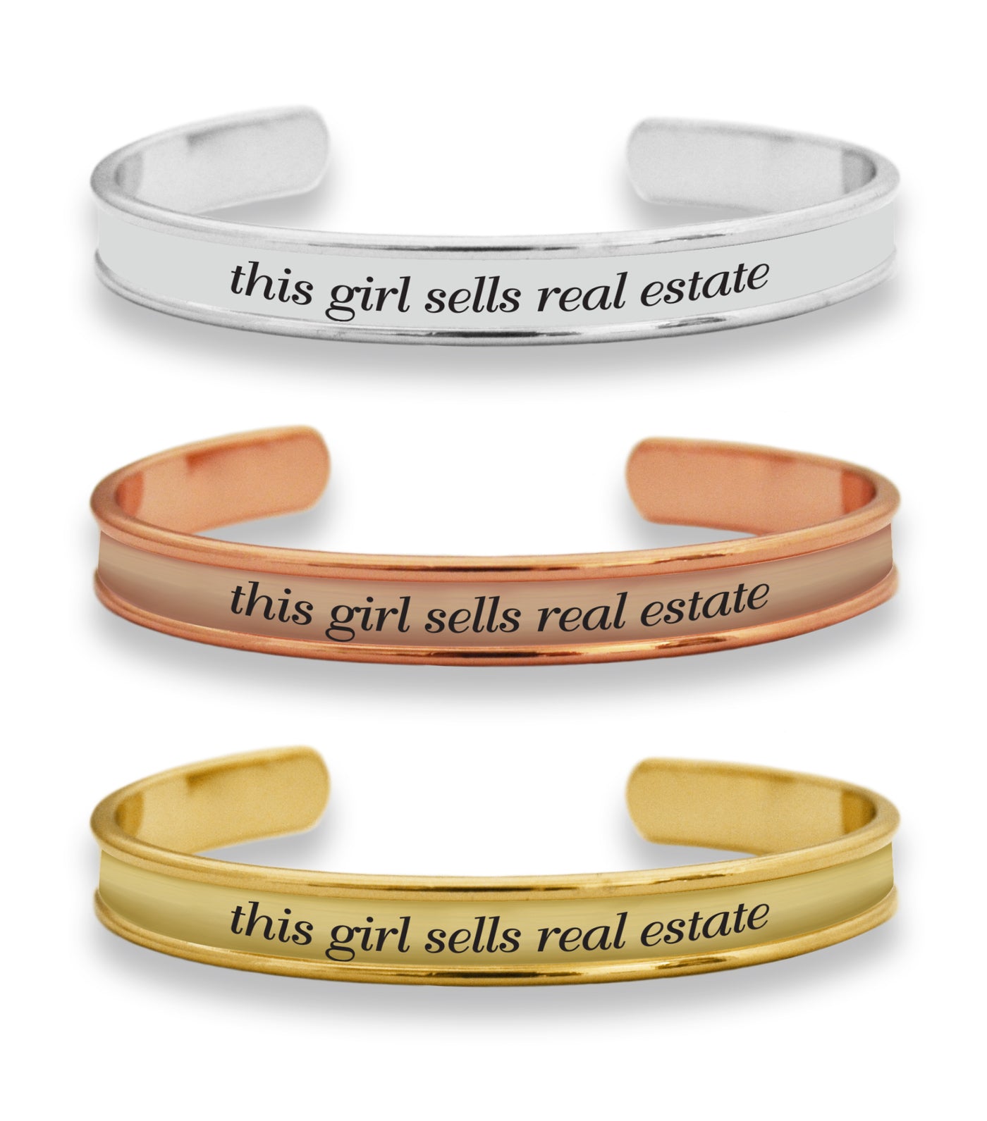 This Girl Sells Real Estate Cuff Bracelet