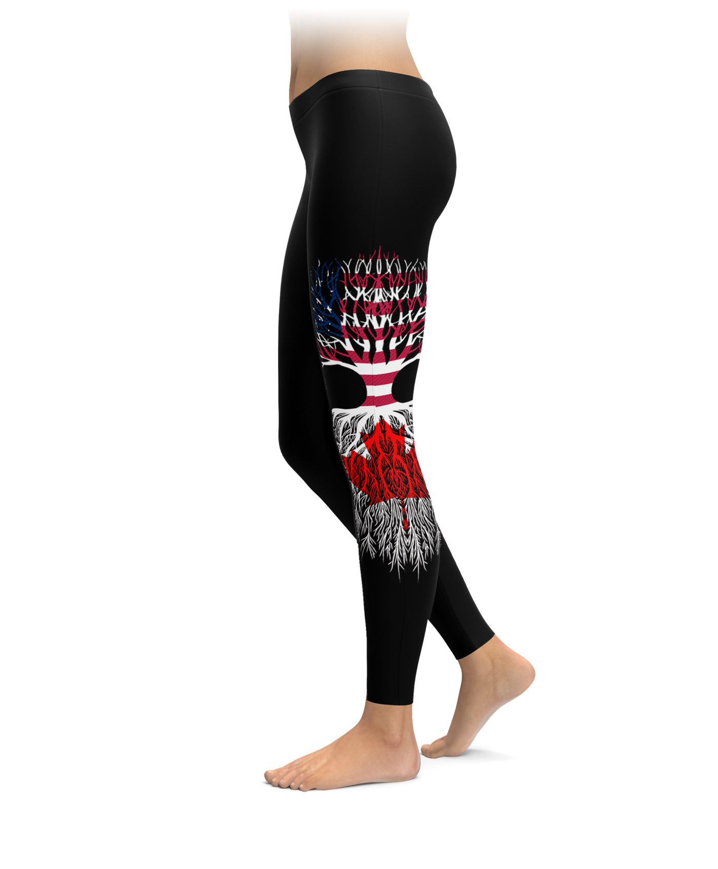 American Grown With Canadian Roots Leggings