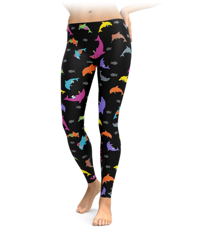Colorful Dolphin Leggings