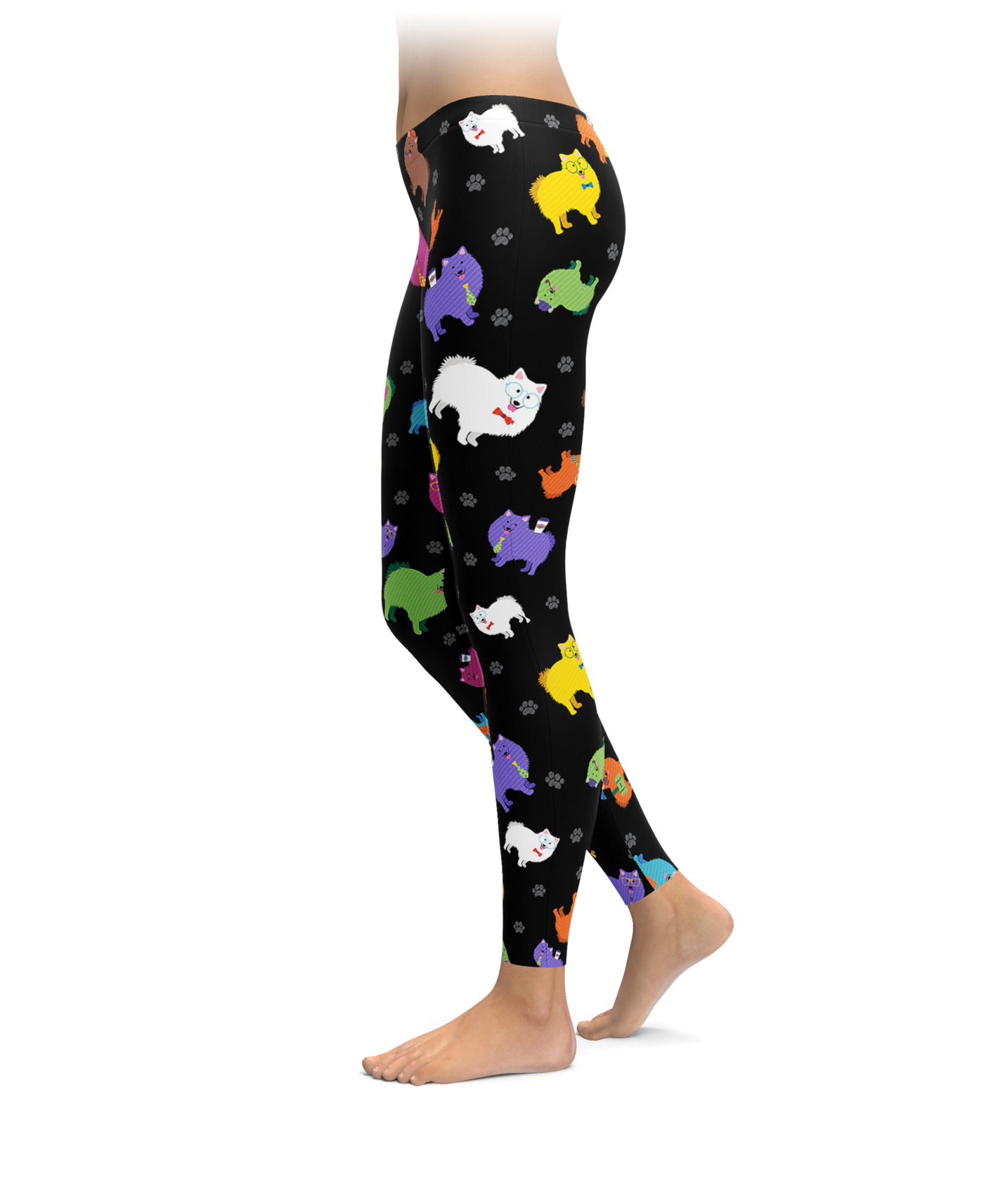 Colorful Samoyeds Leggings