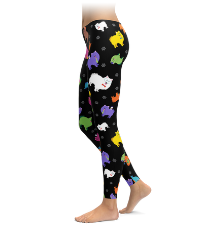 Colorful Samoyeds Leggings
