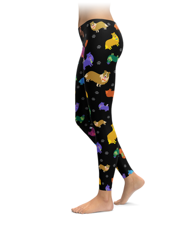 Colorful Collie Leggings