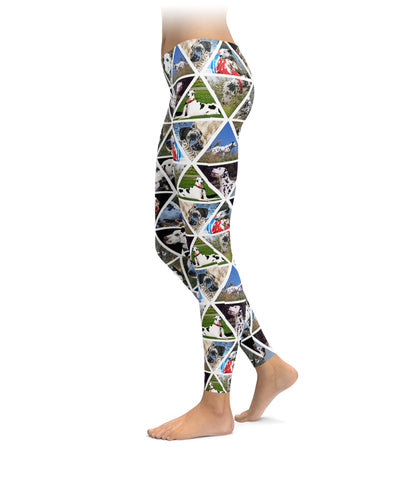 Dalmatian Triangle Print Leggings
