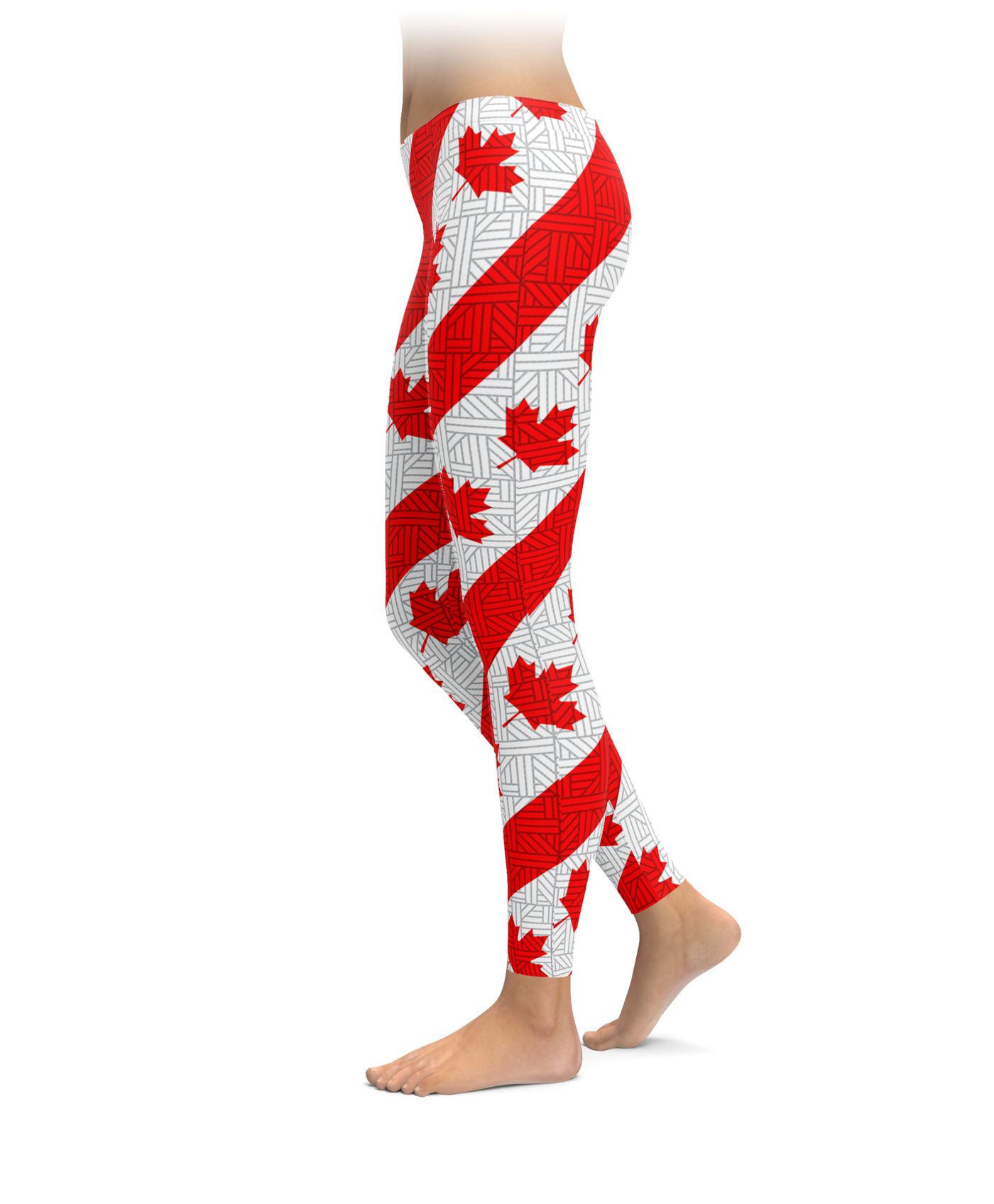 Crochet Canadian Flag Leggings