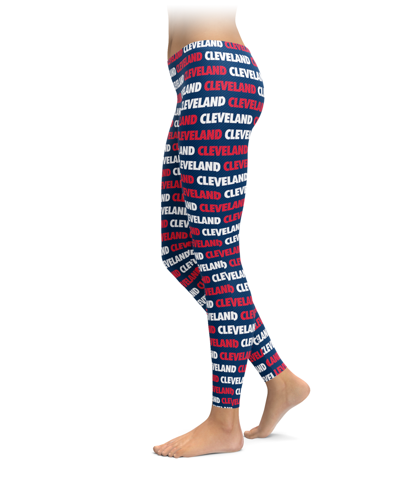 Cleveland Style - Red, White & Navy Leggings