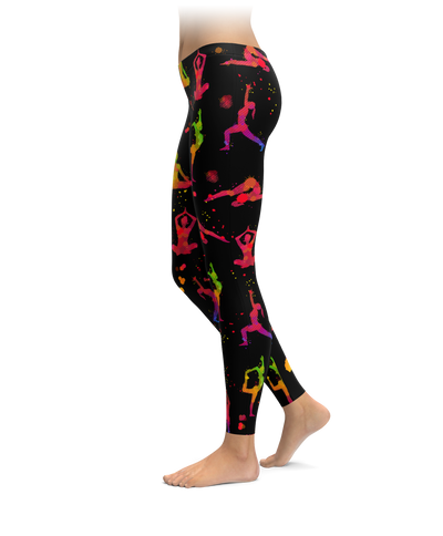 Paint Splatter Yoga Leggings