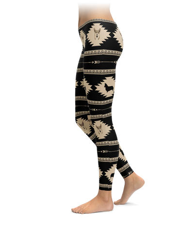 Aztec Corgi Pattern Leggings