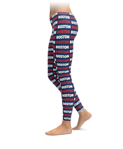 Boston Style - Red & Navy Leggings