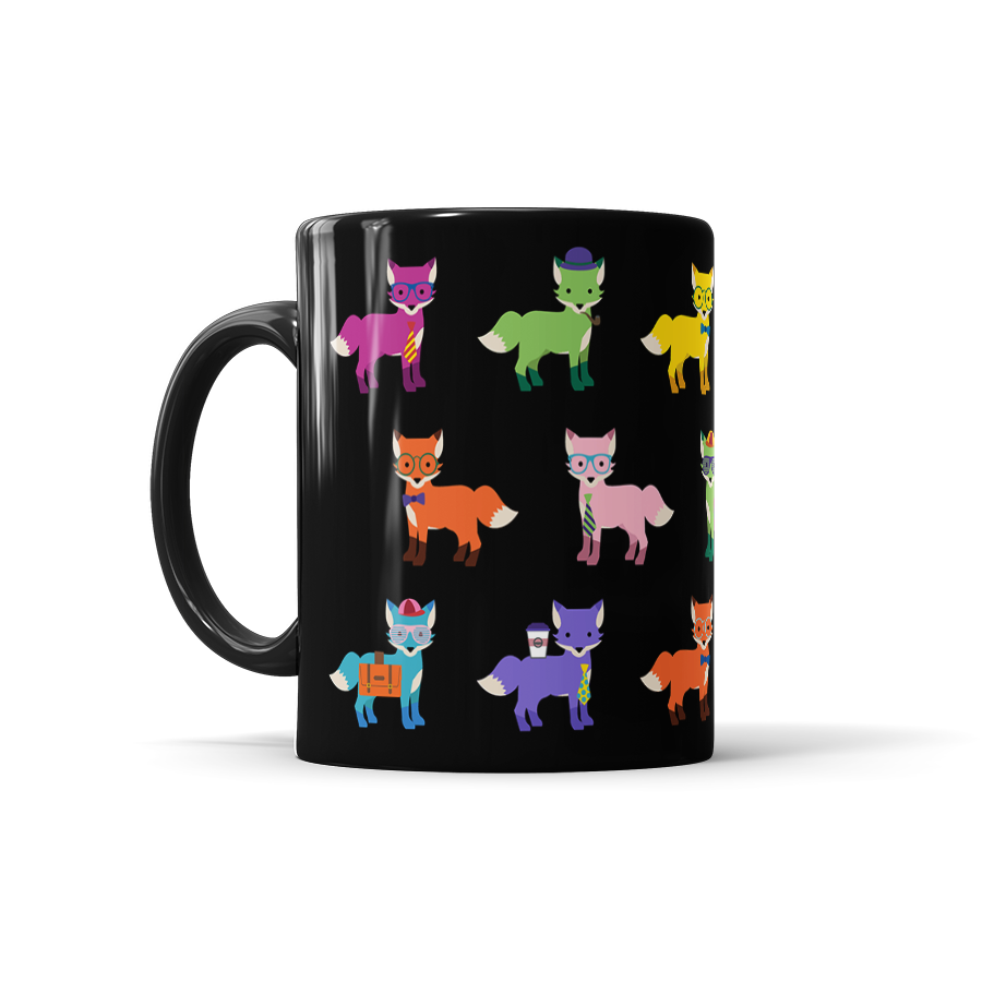 Colorful Fox Mug