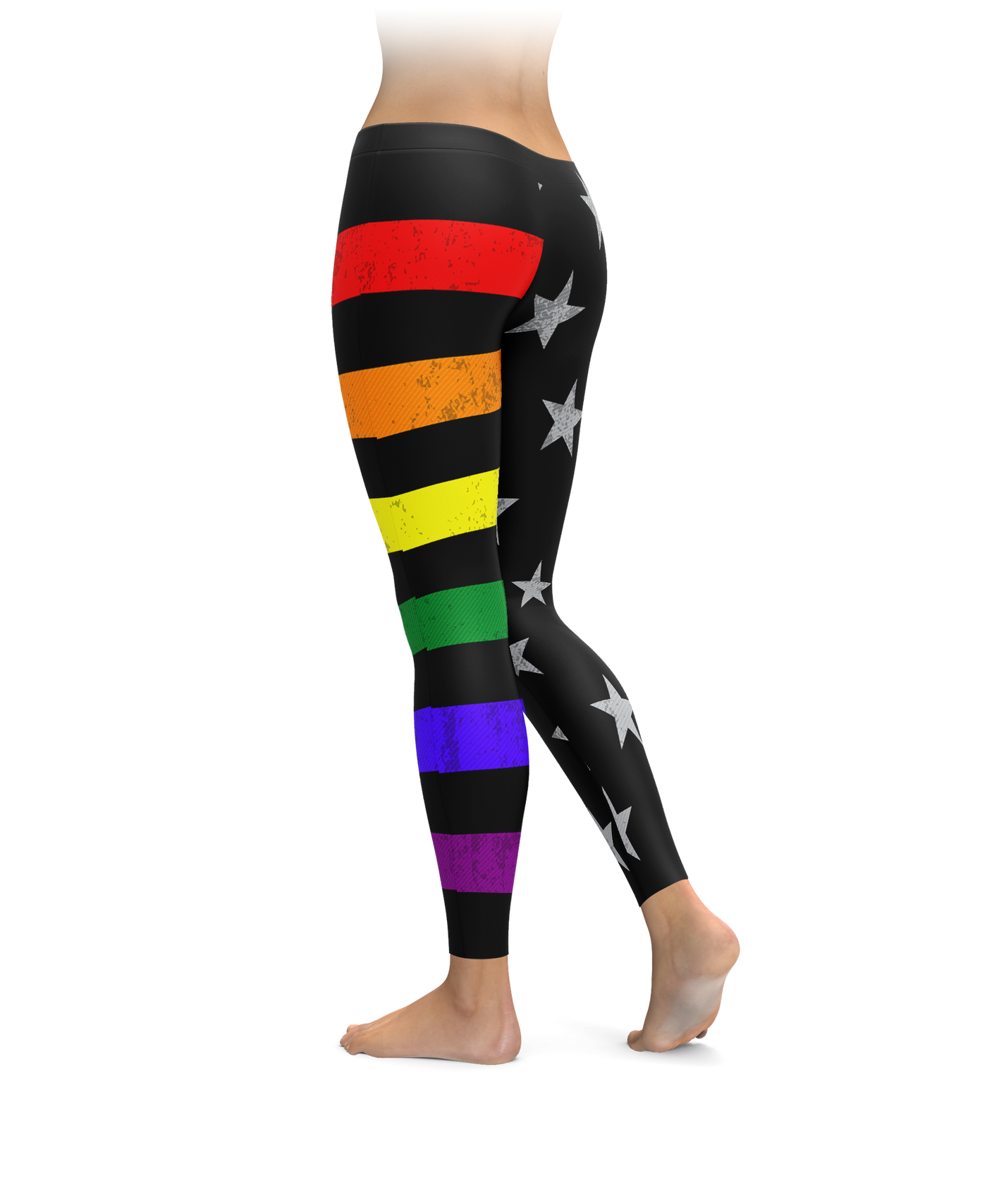Rainbow Stripe Flag Leggings