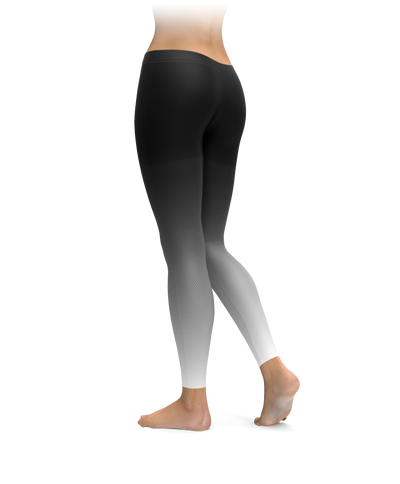 Black and Gray Ombre Leggings