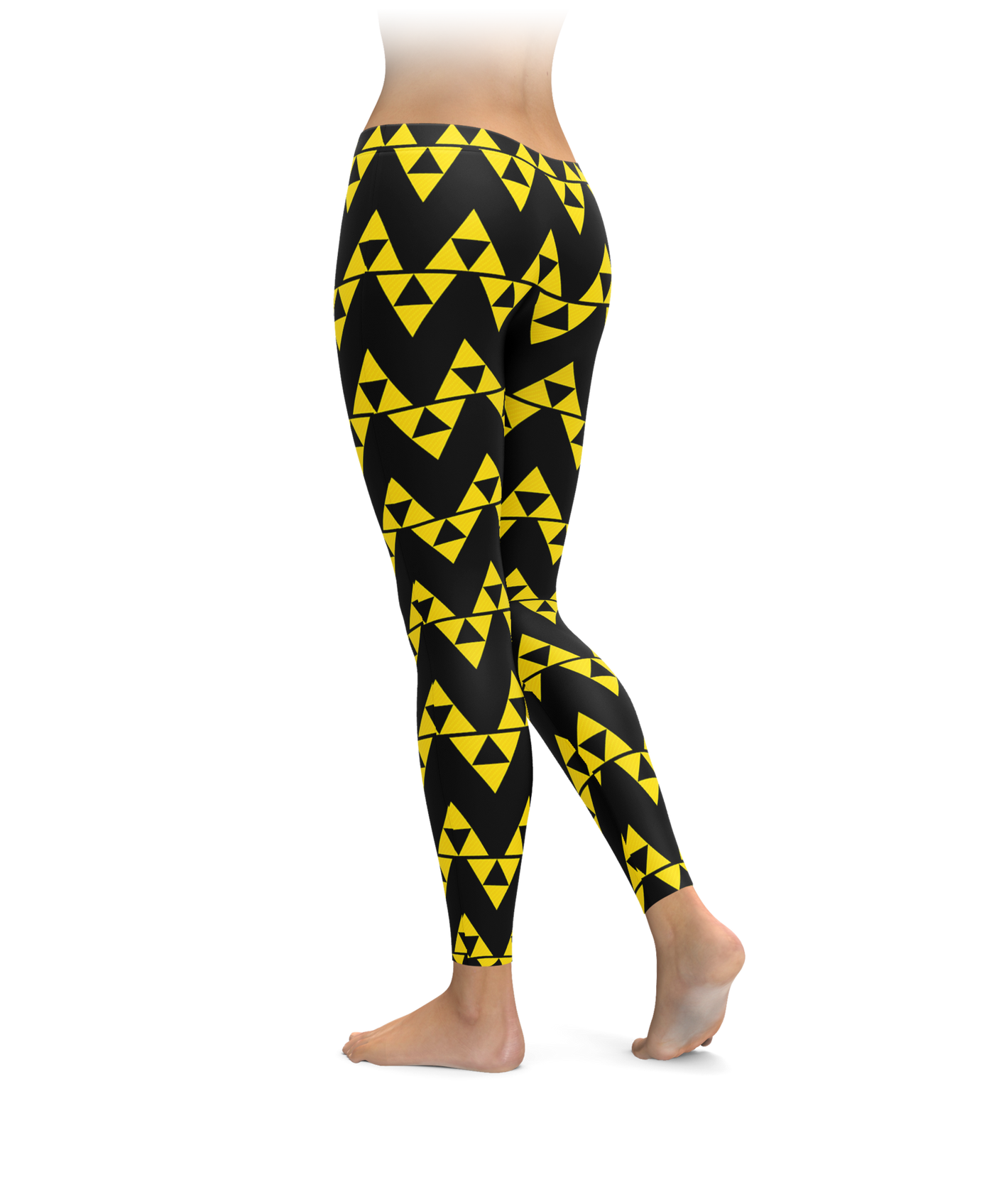 Yellow & Black Triforce Leggings
