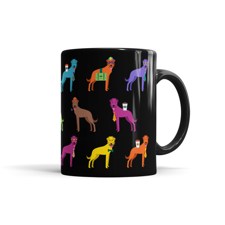Colorful Irish Wolfhounds Mug