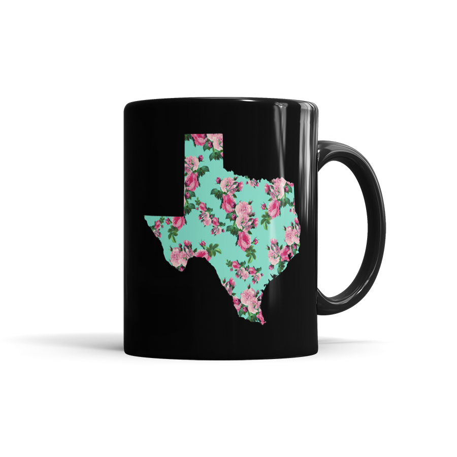 Texas Floral Silhouette