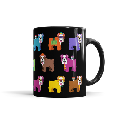 Colorful Bulldog Mug