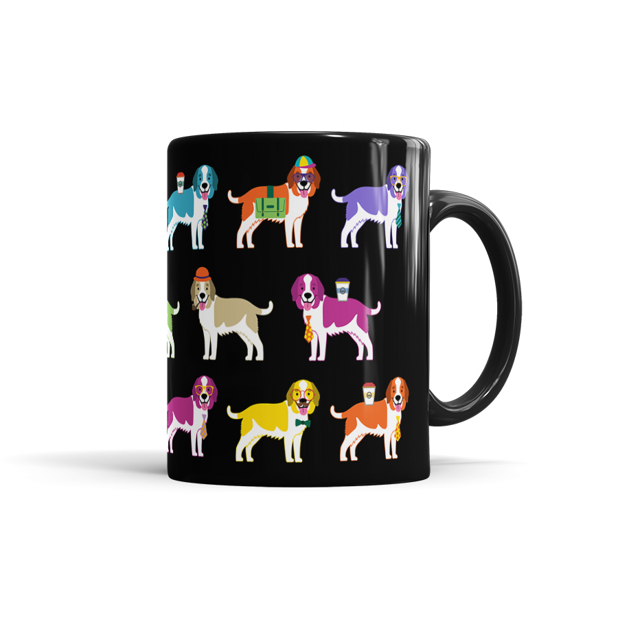 Colorful Saint Bernard Mug
