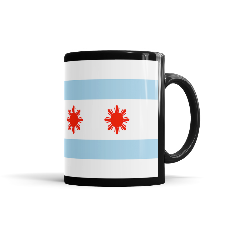 Filipino Chicago Flag Coffee Mugs