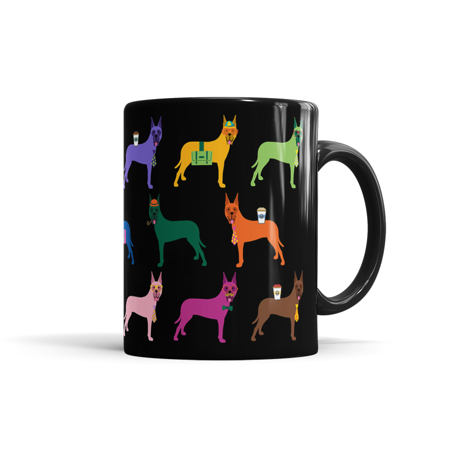 Colorful Great Dane Mug