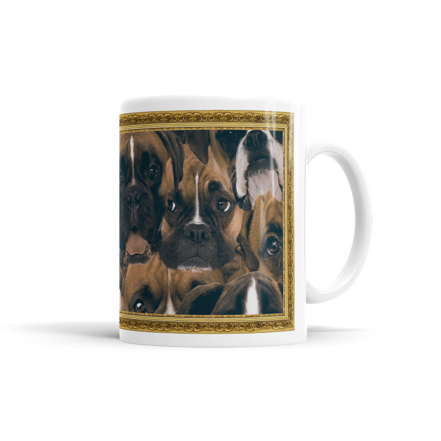 Lots Of Boxers On A Coffee Mug