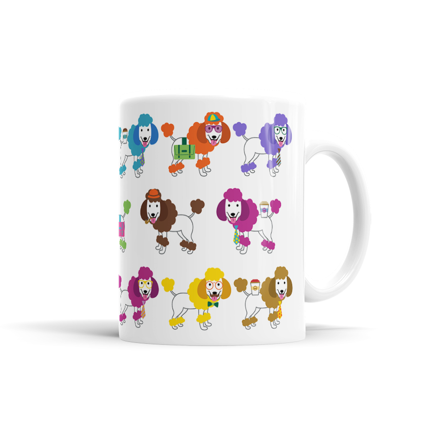 Colorful Poodle Mug