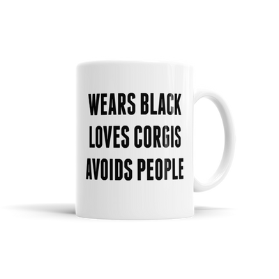 Wears Black, Loves Corgis, Avoids People