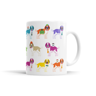 Colorful Saint Bernard Mug
