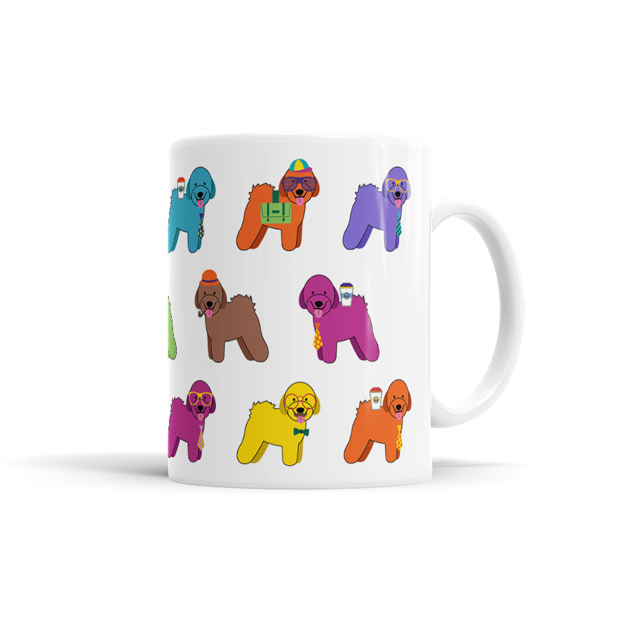 Colorful Bichon Frise Mug