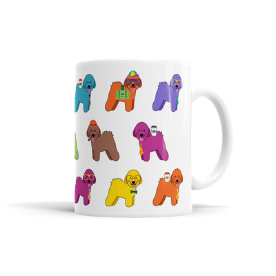 Colorful Bichon Frise Mug