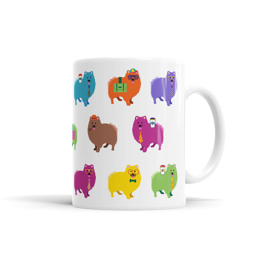 Colorful Pomeranian Mug
