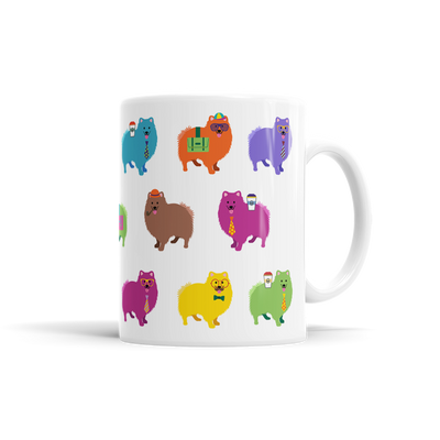 Colorful Pomeranian Mug