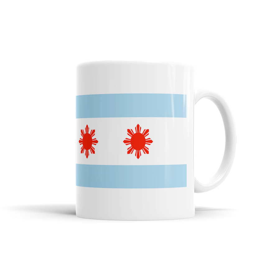 Filipino Chicago Flag Coffee Mugs