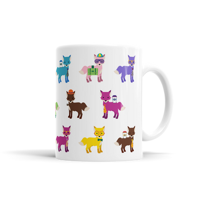 Colorful Fox Mug