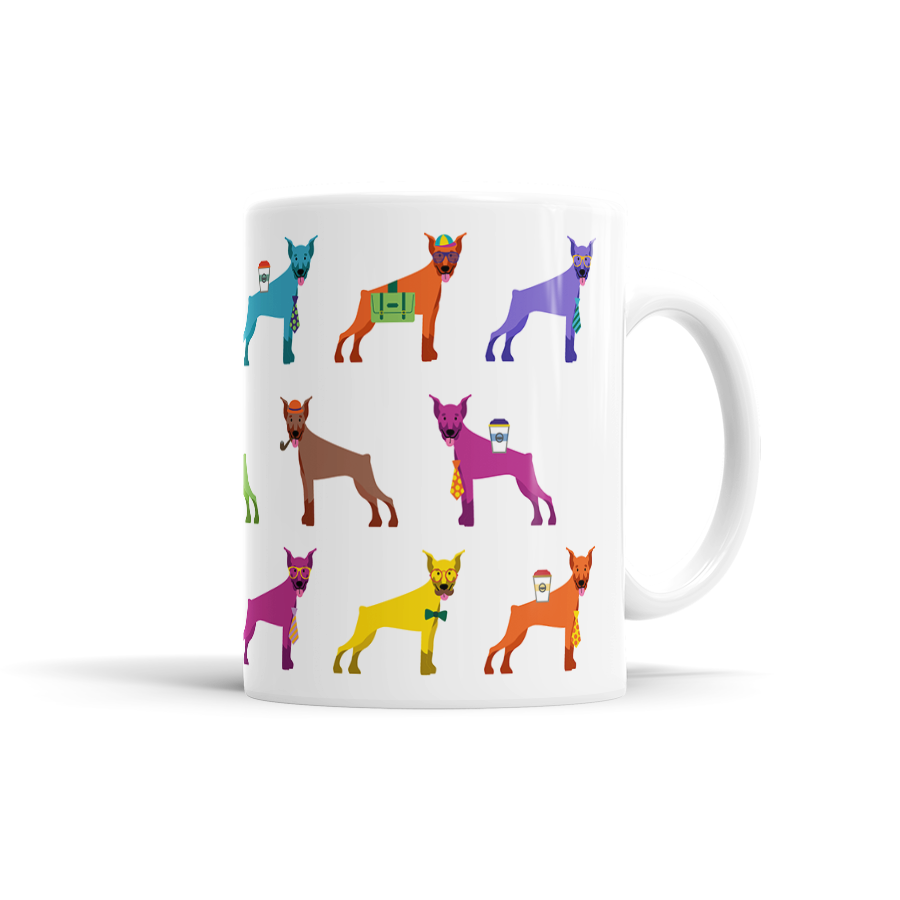 Colorful Doberman Mug