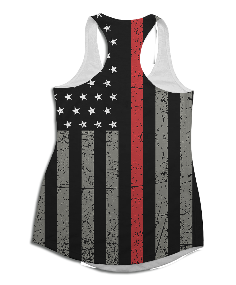 Thin Red Line Racerback Tank Top